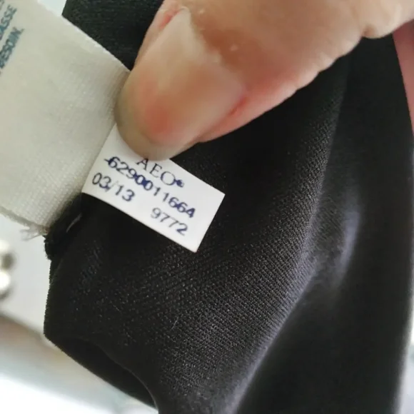 American Eagle Outfitters Black Crochet Lace Back sleeveless mini dress, size 00 - Picture 8 of 8